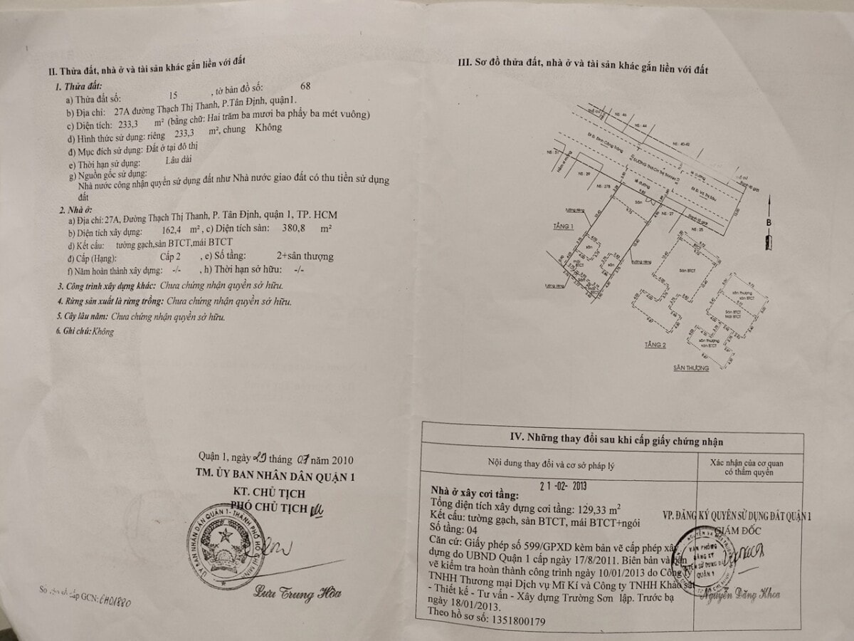 biệt thự thạch thị thanh p. tân Định q1